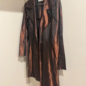 Hugo Buscati Vintage Iridescent Copper Over Coat Size 8